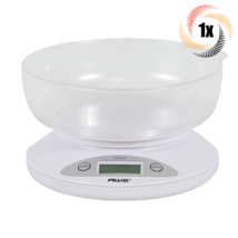 1x Scale AWS 5K White Removable Bowl Kitchen Scale | Auto Shutoff | 5KG - £29.72 GBP