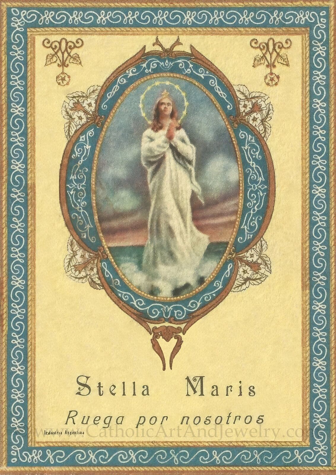 Stella Maris – Based on a Argentine Holy Card – Catholic Art – Catholic Gift – A