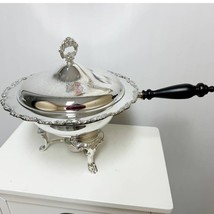 Vintage Oneida Royal Provincial Silver Chafing Dish Complete Set w/ Fuel... - $98.01