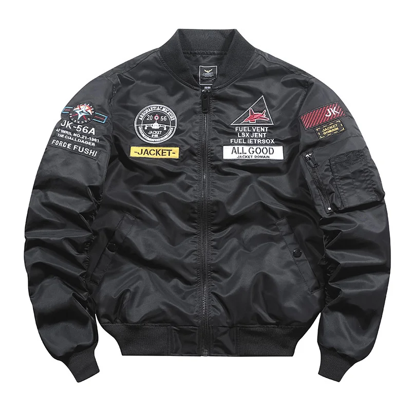2021  Winter  Jacket Men Air Force Bomber Pilot Jackets Designer Embroidered Coa - £293.58 GBP
