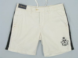 NEW NWT Polo Ralph Lauren Weathered Off White Shorts! 34  *Heavier Weight* Crest - £40.08 GBP