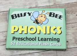 PHONICS - Busy Bee Preschool Learning - 52 Educational Flash Cards - £7.14 GBP