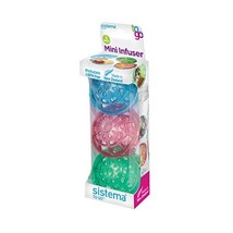 Sistema to Go Mini Infusers, Plastic, Multi-Colour, Pack of 3  - £9.26 GBP