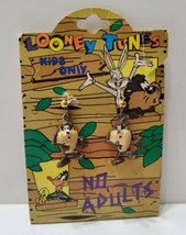Looney Tunes Tasmanian Devil Earrings TAZ 1995 New In Package. Stud Earrings  - $18.53