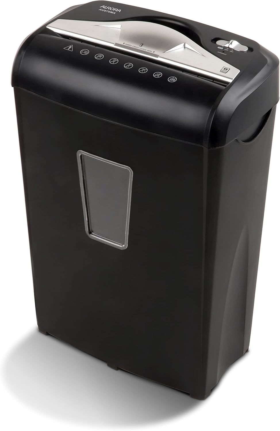 Black Aurora Au870Ma High-Security 8-Sheet Micro-Cut Paper Credit Card S... - $91.94