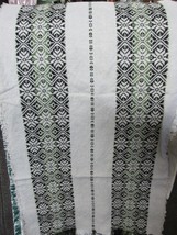 &quot;&quot;OLIVE AND BLACK WOVEN DESIGN ON A NATURAL BACKGROUND&quot;&quot; - TABLE RUNNER - £6.99 GBP