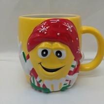 Galerie Yellow M &amp; M Holiday Christmas Mug Cup Mars Candy - £7.03 GBP