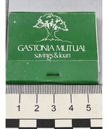 Vintage Matchbook Cover  Gastonia Mutual Savings &amp; Loan Gastonia, NC  gmg - £9.75 GBP