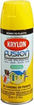 Krylon Fusion For Plastic Aerosol Spray Paint 2330 Gloss Sunbeam Yellow - $27.45