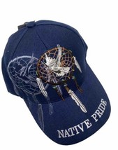 Ball Cap Hat Blue Adjustable Native Pride Eagle Dream Catcher NWT - £8.86 GBP