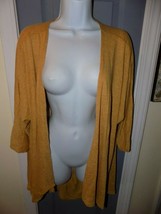 LuLaRoe Lindsay Gold Heathered Kimono Cover Up Size M Women&#39;s EUC - £22.39 GBP