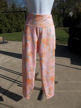 NWT IDEOLOGY PINK ORANGE MUTED FLORAL ATHLETIC PANTS XXL - £12.17 GBP