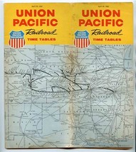 Union Pacific Railroad Passenger Time Tables April 1962 Route Map Cover - £9.32 GBP