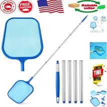 Pool Skimmer Net with 5-Section Adjustable Pole for Effortless Cleaning - $332.57 MXN