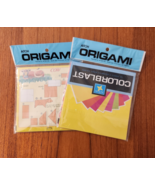 NIP SET 2 Origami Paper 6&quot; X 6&quot; Assorted Colors NEON + SHIP FREE - $14.86 CAD