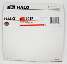 Halo 6" Recessed Open Trim Ring White Lighting Ceiling Fixture 401P - $9.50