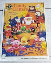 1993 Candy Critters Craft Leaflet  POM POM Animals Santas Googly Eyes Ba... - $9.85