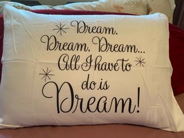 Vintage Dream Pillow Case Queen / Full Size White New in Package - £5.14 GBP