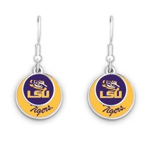 55427 LSU Tigers Double Disk Earrings - £13.44 GBP