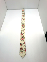 Unisex Floral Printed Necktie Casual Narrow Skinny for Special Events - £7.91 GBP