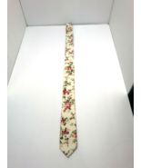 Unisex Floral Printed Necktie Casual Narrow Skinny for Special Events - £7.38 GBP