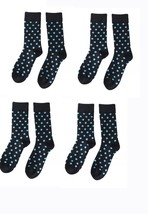 West Loop Men&#39;s Adult Navy Polka Dot Dress Socks   6-12 Shoe Size 4 Pairs - $10.88
