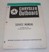 Chrysler Outboard Service Manual 35 &amp; 45 HP - $16.98