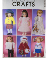 McCall&#39;s Crafts Pattern 3900 18&quot; Doll Cloths dress cheerleader coat  Unc... - £3.12 GBP