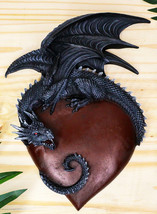 Ebros Mythical Gothic Dragon Heart Wall Plaque Decor Figurine Valentine&#39;... - £45.95 GBP