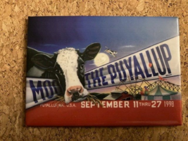 Vintage 1998 Moo The Puyallup Fair Souvenir Magnet 3.5&quot; - €6,65 EUR