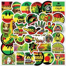 10/30/50pcs Bob Marley Reggae Music Stickers Skated Guitar Car Laptop Motorcycle - £20.86 GBP