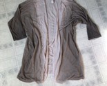 CHICO&#39;S Light Pink/ Peachy to Mocha Ombre Open Front Cardigan  Size 2 Large - $31.18