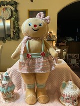 New 23” Tall Free Standing Pastel Gingerbread Girl - £47.62 GBP