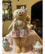 NEW  23” TALL  FREE STANDING PASTEL GINGERBREAD GIRL - $80.54 CAD