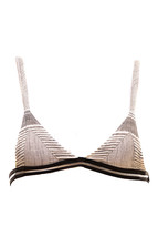 ONE TEASPOON Womens Bra Comfortable Lingerie Diamond Punk Charcoal Size S - £34.31 GBP