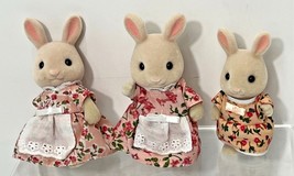 3 Calico critters/sylvanian families Periwinkle Bunny Rabbits - £14.58 GBP