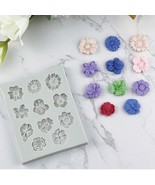 Mini Flowers Rose Hibiscus Mold Sunflower Silicone Mold - $230.54 MXN