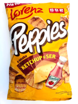 Lorenz Bahlsen PEPPIES bacon chips CHEESE &amp; KETCHUP -Pack of 1 -FREE SHI... - £7.33 GBP