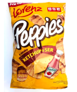 Lorenz Bahlsen PEPPIES bacon chips CHEESE &amp; KETCHUP -Pack of 1 -FREE SHI... - £7.33 GBP