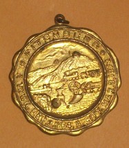 1764 1872 Fitchburg Massachusetts Ma Old Medal Pendant Seal Train Farm Rollstone - £51.94 GBP