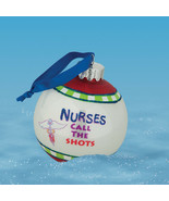 Nurses Call The Shots 3.5&quot; Glass Ball Ornament by Kurt S. Adler - £31.28 GBP