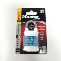 Master Lock 1535DWD Word Combination Padlock Teal Blue Anti Shim Brand New - €8,44 EUR