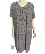 Talbots Plus Petite Women&#39;s Short Sleeve Knit Dress 3XP Black/White/Red NWT - $64.50 CAD