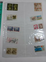 lot of posted international stamps guatemala, USA see photos (book 2 # 18) - £4.70 GBP