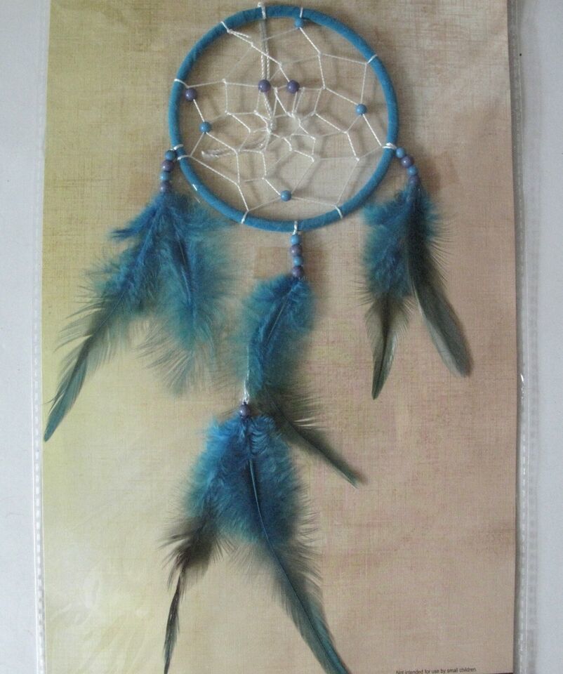 Dreamcatcher Traditional Feather Hanging Turquoise Home Wall Decor - $7.42