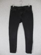 Old Navy Men&#39;s Jeans Skinny Black Low Rise Built In Flex Size 29 x 30 - £21.57 GBP