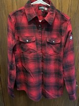 Canada Weather Gear Women&#39;s Buffalo Check Flannel Shirt Large 100% Cotton Nwt - £21.36 GBP