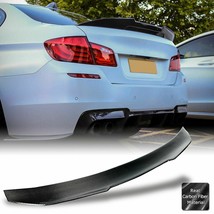 For 11-16 BMW F10 F18 528i 535i 550i M5 PSM-STYLE CARBON REAR TRUNK SPOI... - £135.75 GBP