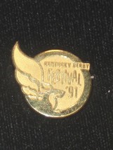 1991 - Kentucky Derby Festival &quot;Gold Filled&quot; Pin in MINT Condition - £119.75 GBP