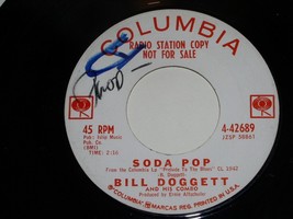 Bill Doggett Soda Pop Ham Fat Promotional 45 RPM Record Columbia Label - £19.57 GBP